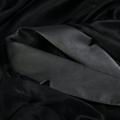 Kimono mit Leder - schwarz - MaValeur eleganter Kimono